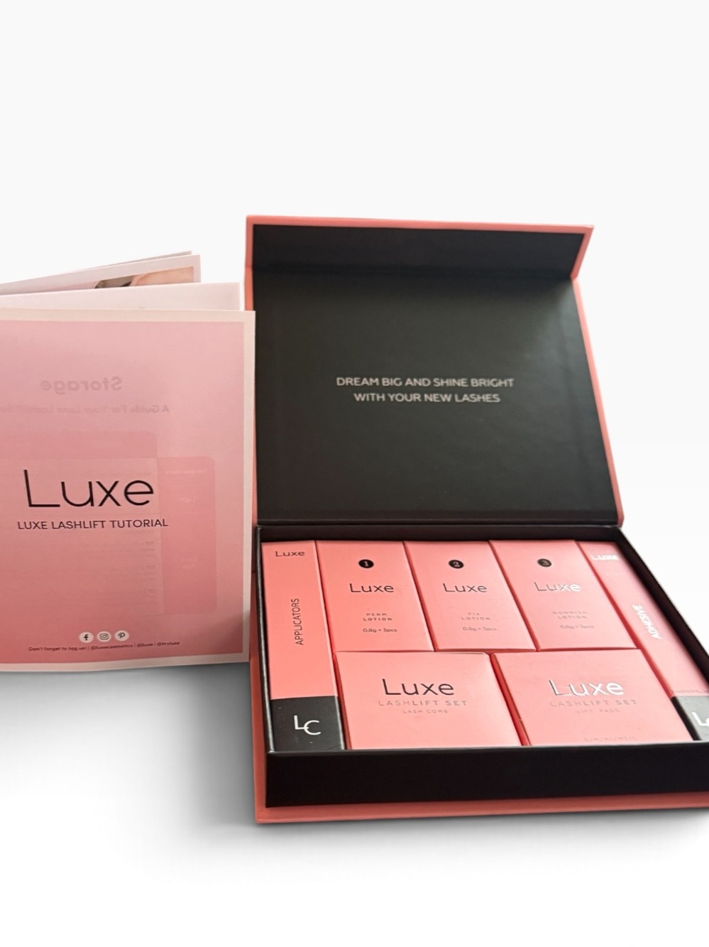 Luxe Cosmetics Luxe Lashlift Set, lash lift kit at-home lash lift New in box